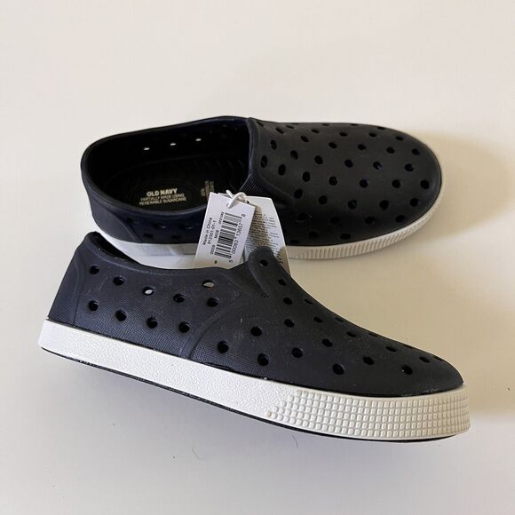 Old Navy Other - Old Navy Toddler Black & White Rubber Pool Shoes - Size 9